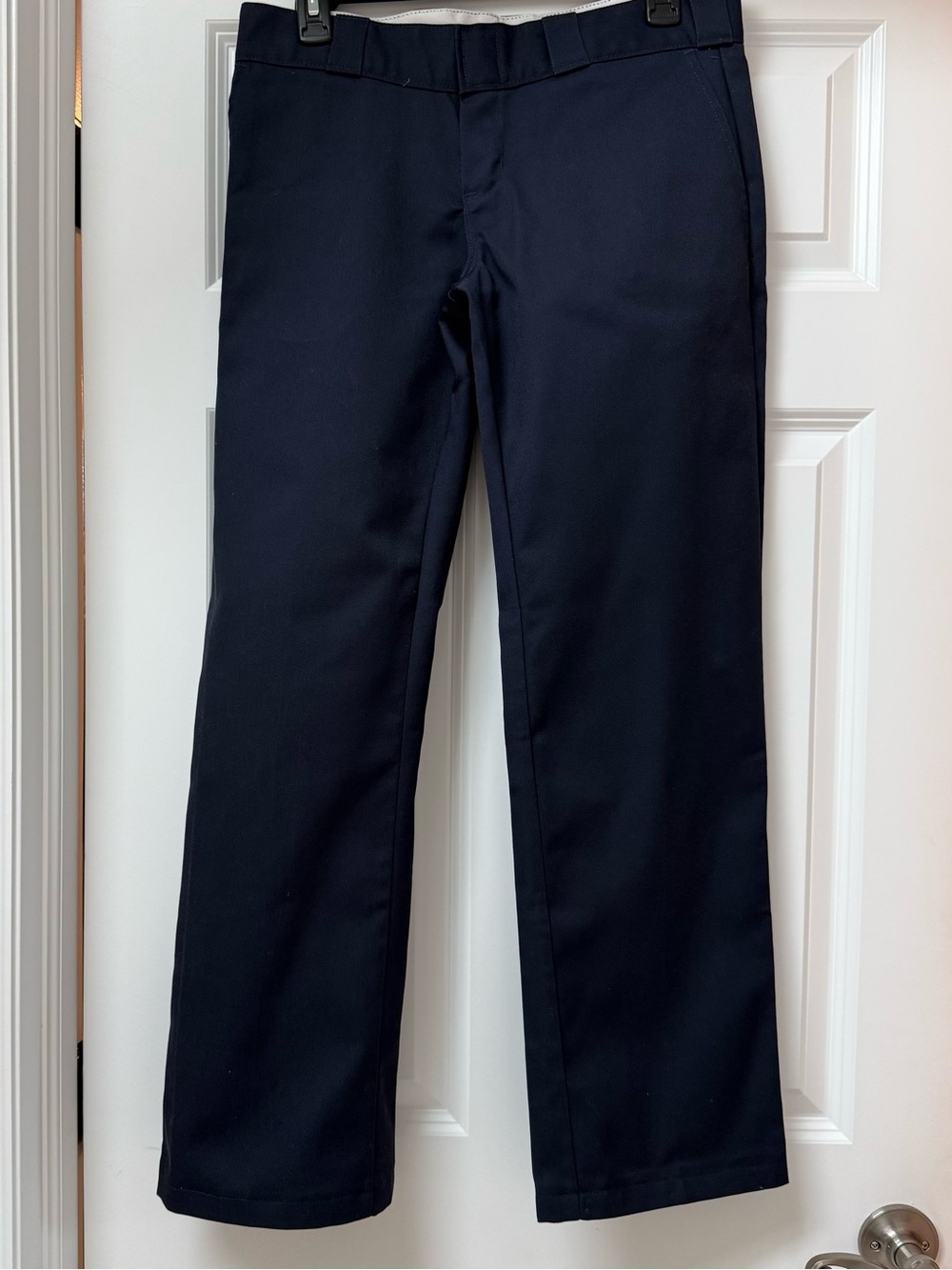 Dickies Women's Original 774 Work Pants in dark navy, flat-front size 2